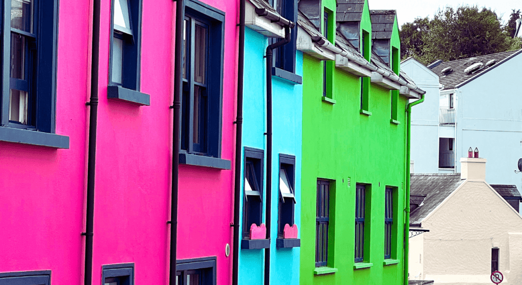 Casas coloridas de Kinsale